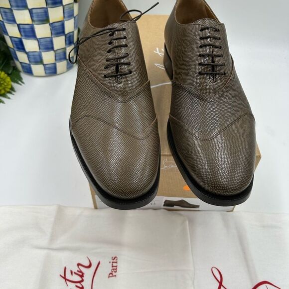 Men's Christian Louboutin boabi calf  Leather, Oxford, size 43 made in Italy - Picture 4 of 10